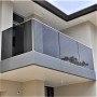 Système de Garde-Corps verre fumé Design, gris teinté pour terrasse et balustrade