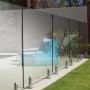Barrière piscine en verre Aqua, la clôture de piscine vitré totalement transparente